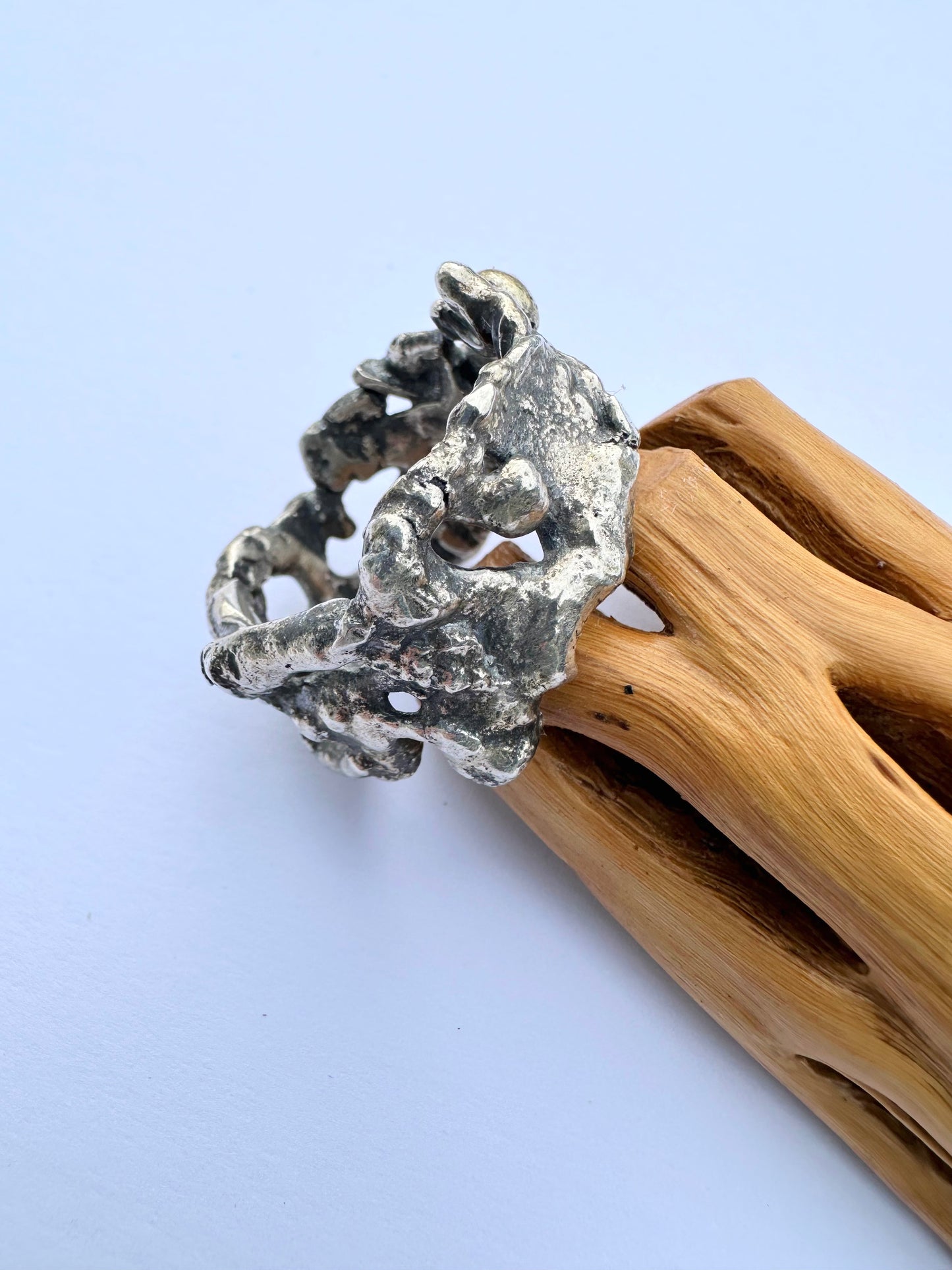 Forged Steadfast Ring: Sterling Silver - size 12