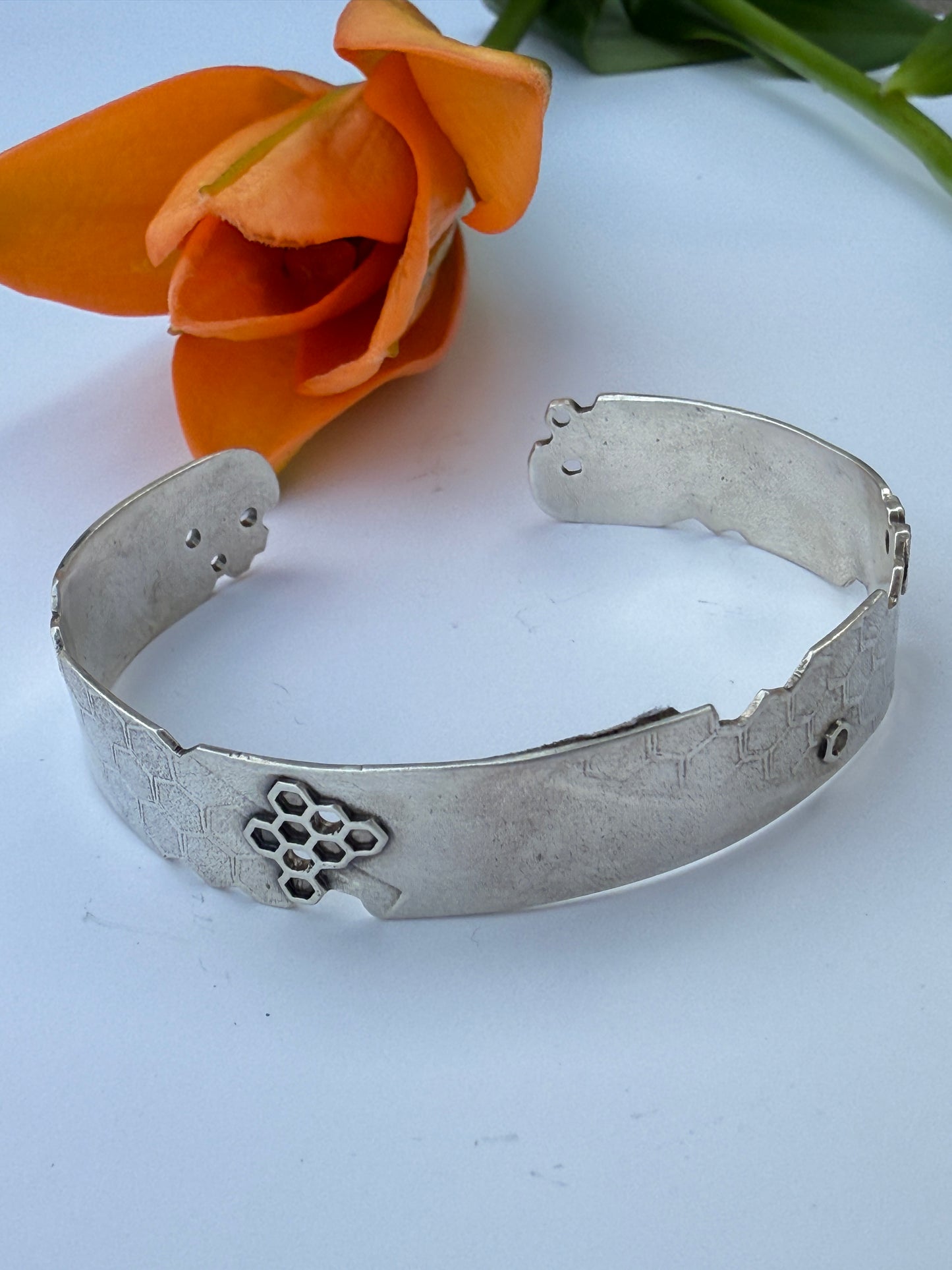 Honey Haven Cuff: Sterling Silver