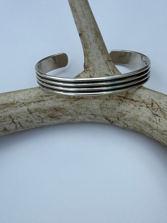 Mountain Ridge Cuff: Sterling Silver - Men's
