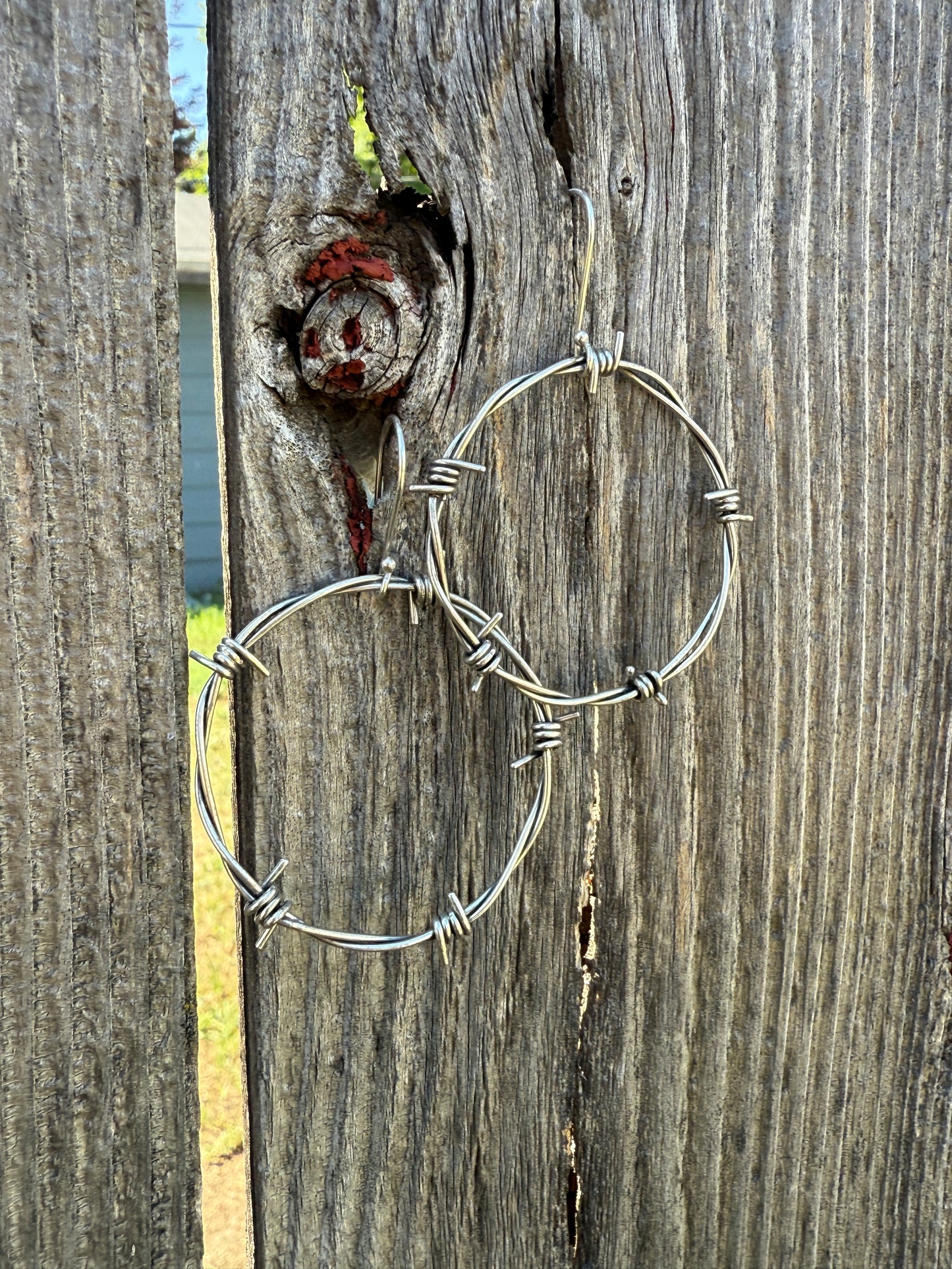 Barbed Beauty Hoops - Made to Order