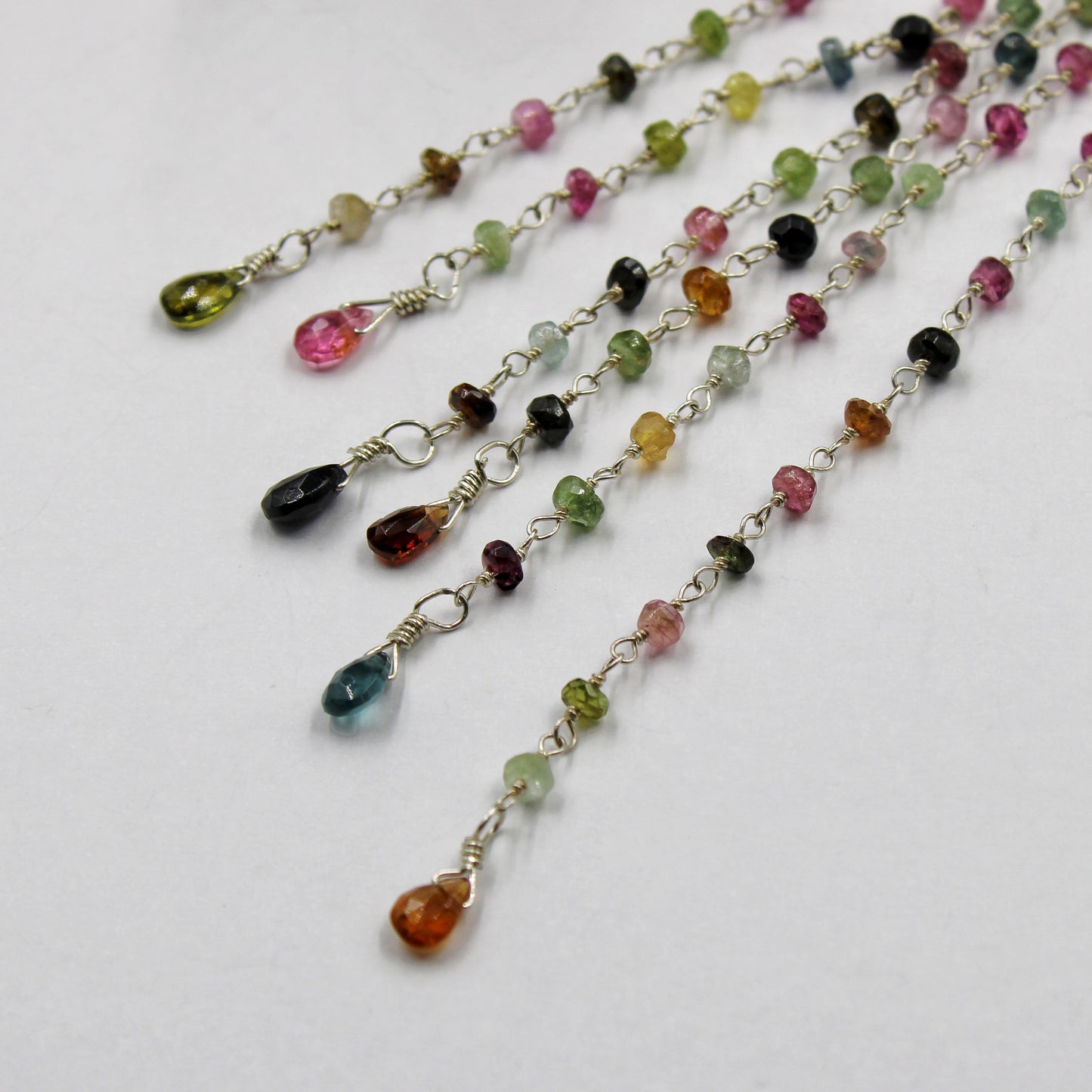Morning Dew Ear Slide: Sterling Silver & Tourmaline