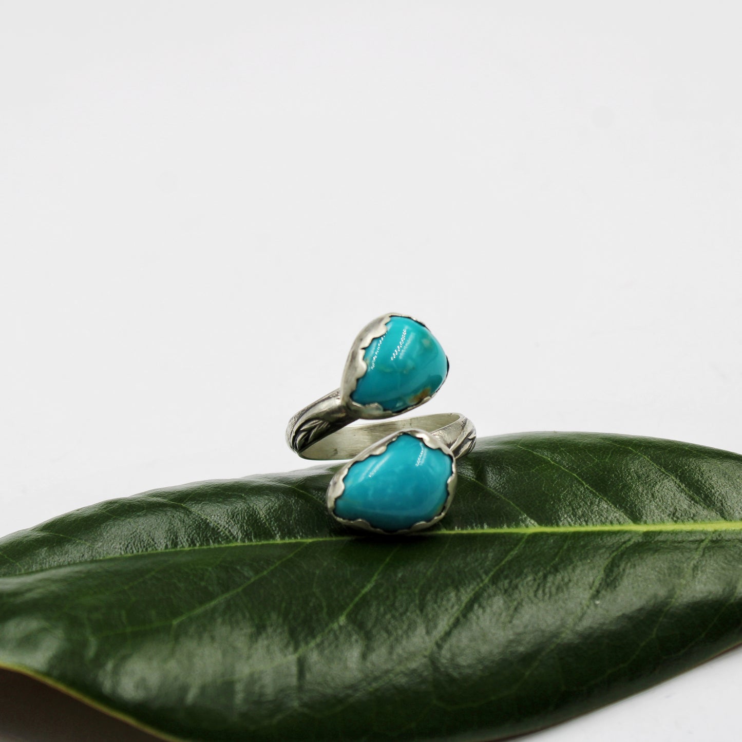Eternal Harmony Ring: Sterling Silver & Teghut Mine Turquoise - size 9