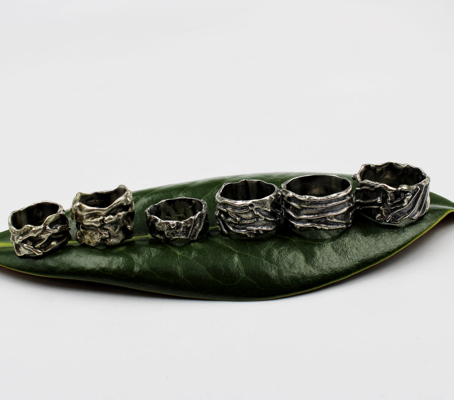 Earthsong Rings: Sterling Silver Fused Rings