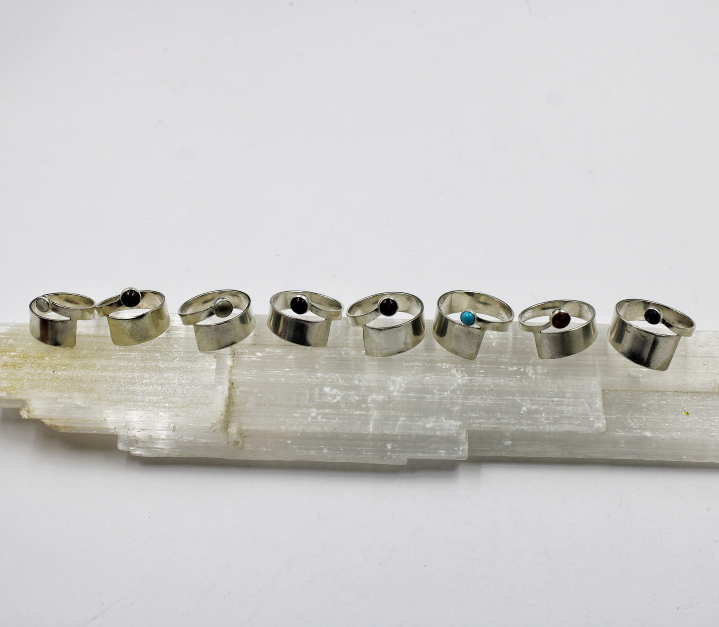 The Sylvan Connection Rings: Sterling Silver Overlap
