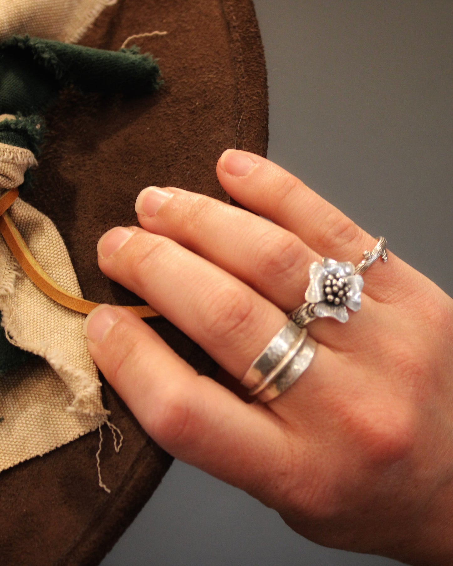 Resilience Rings: Sterling Silver Branches