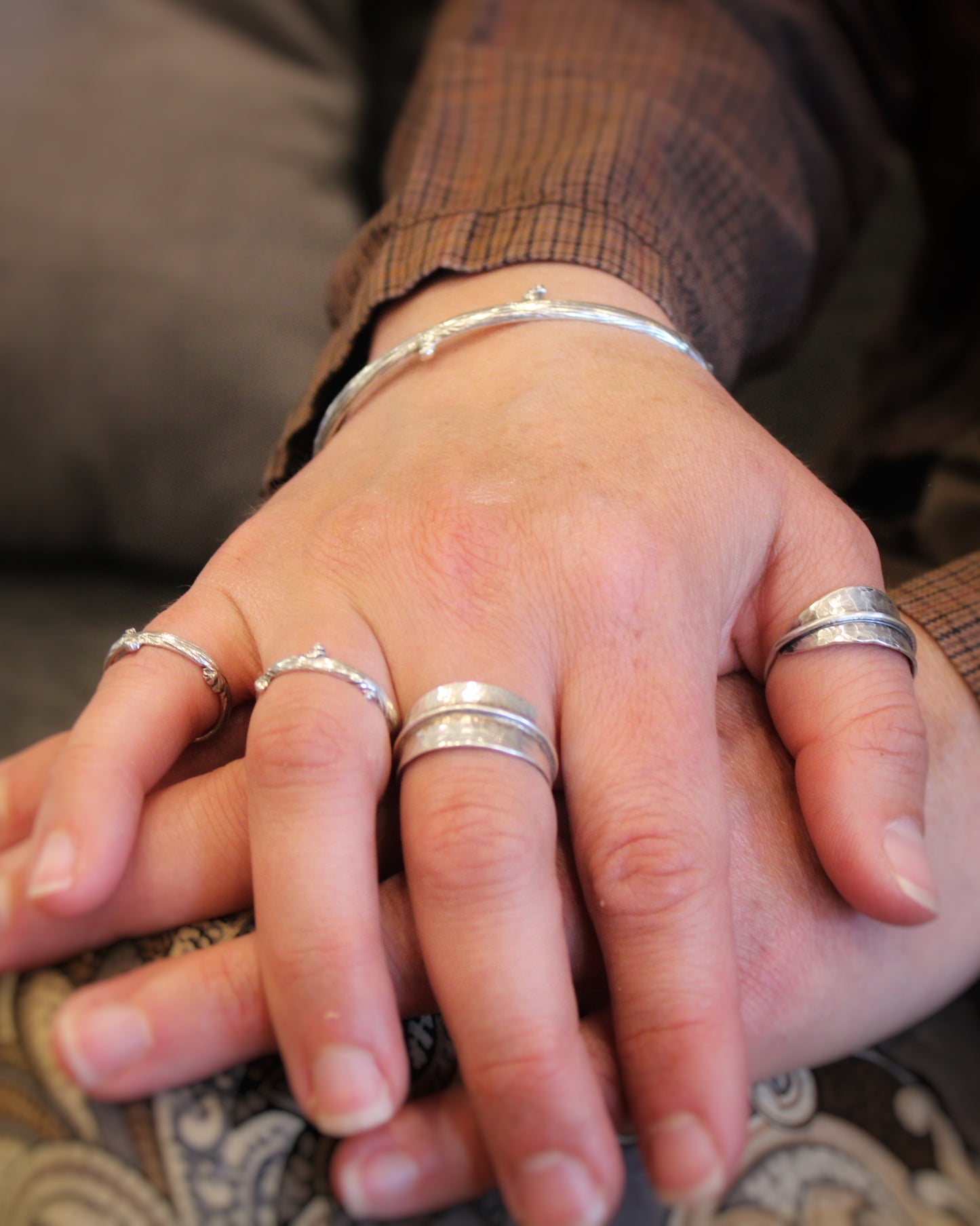 Resilience Rings: Sterling Silver Branches