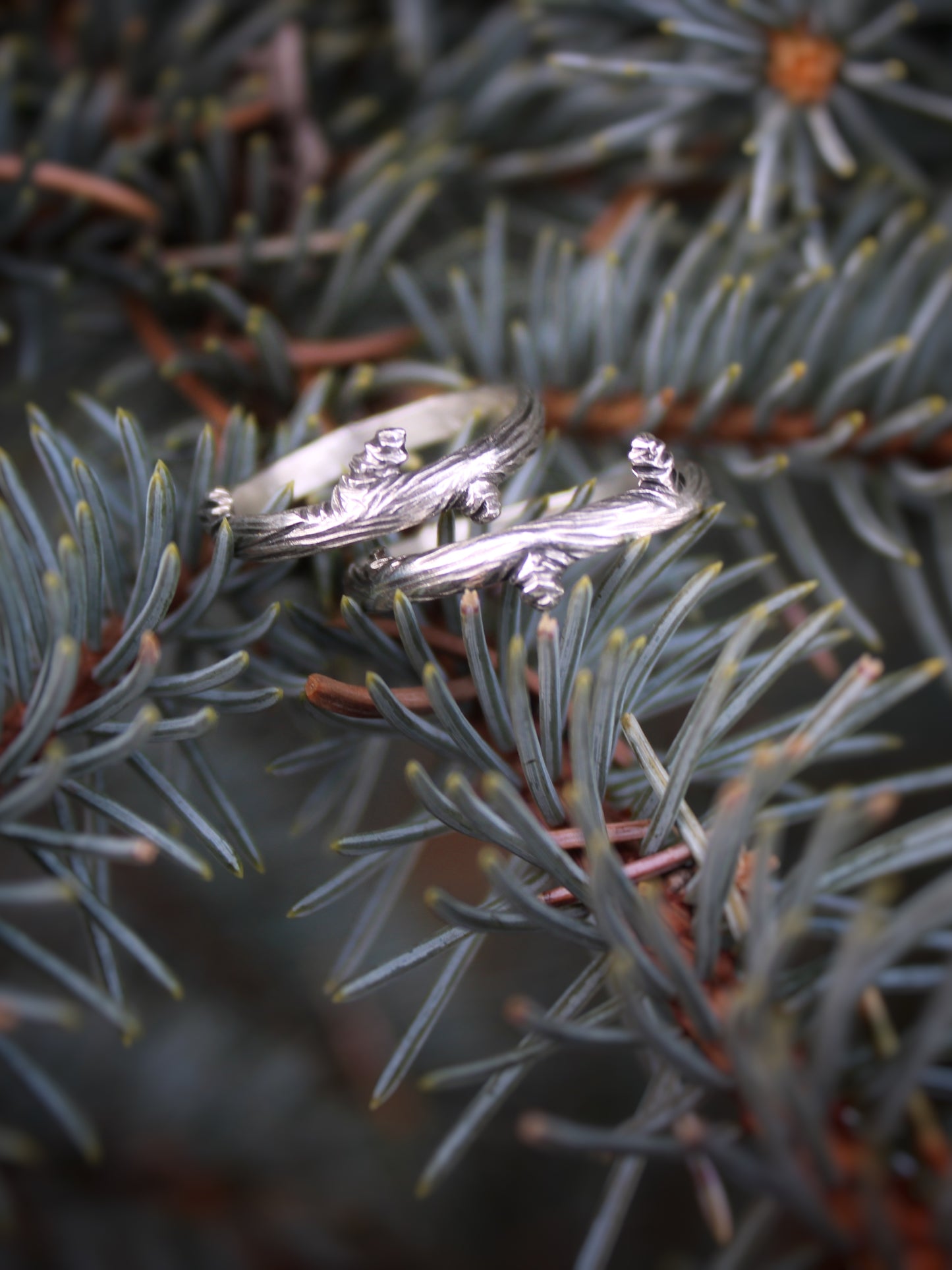 Resilience Rings: Sterling Silver Branches