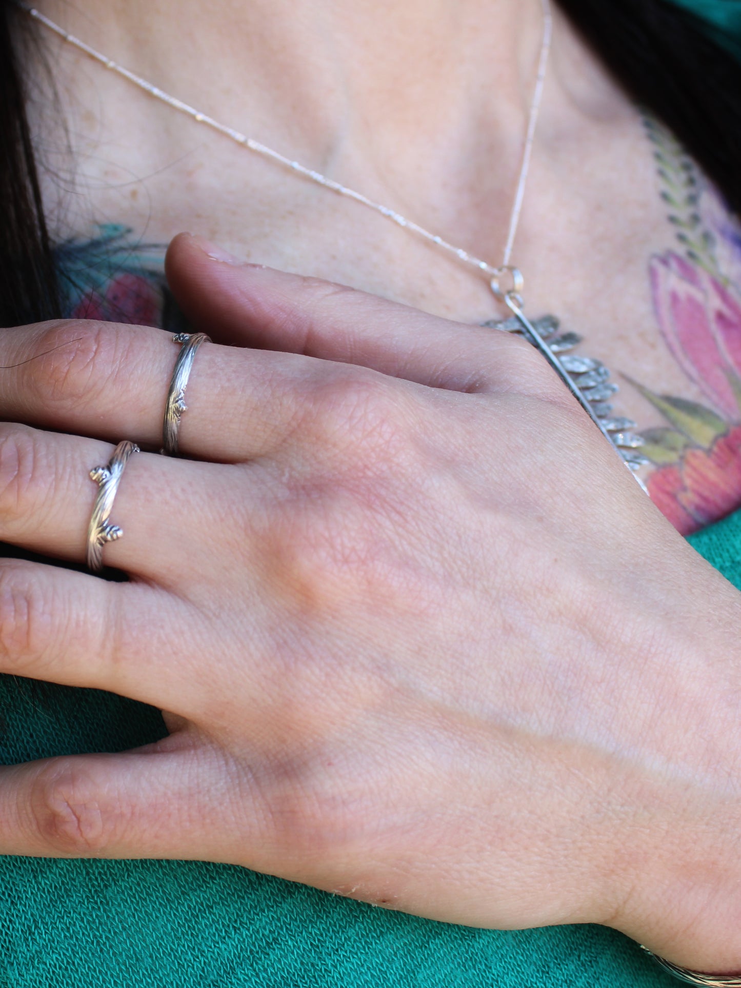 Resilience Rings: Sterling Silver Branches