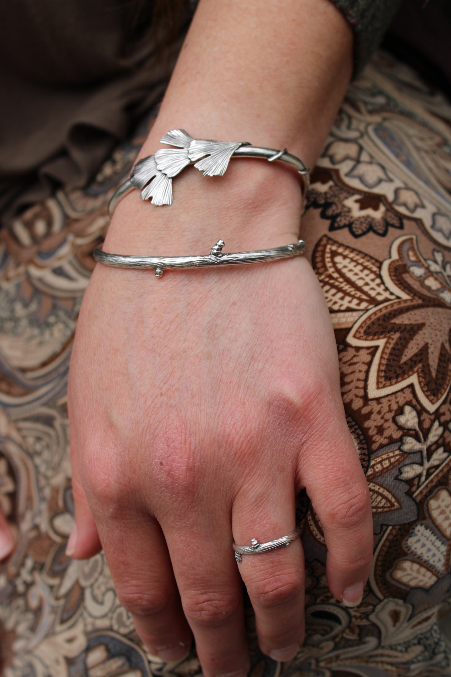 Resilience Rings: Sterling Silver Branches
