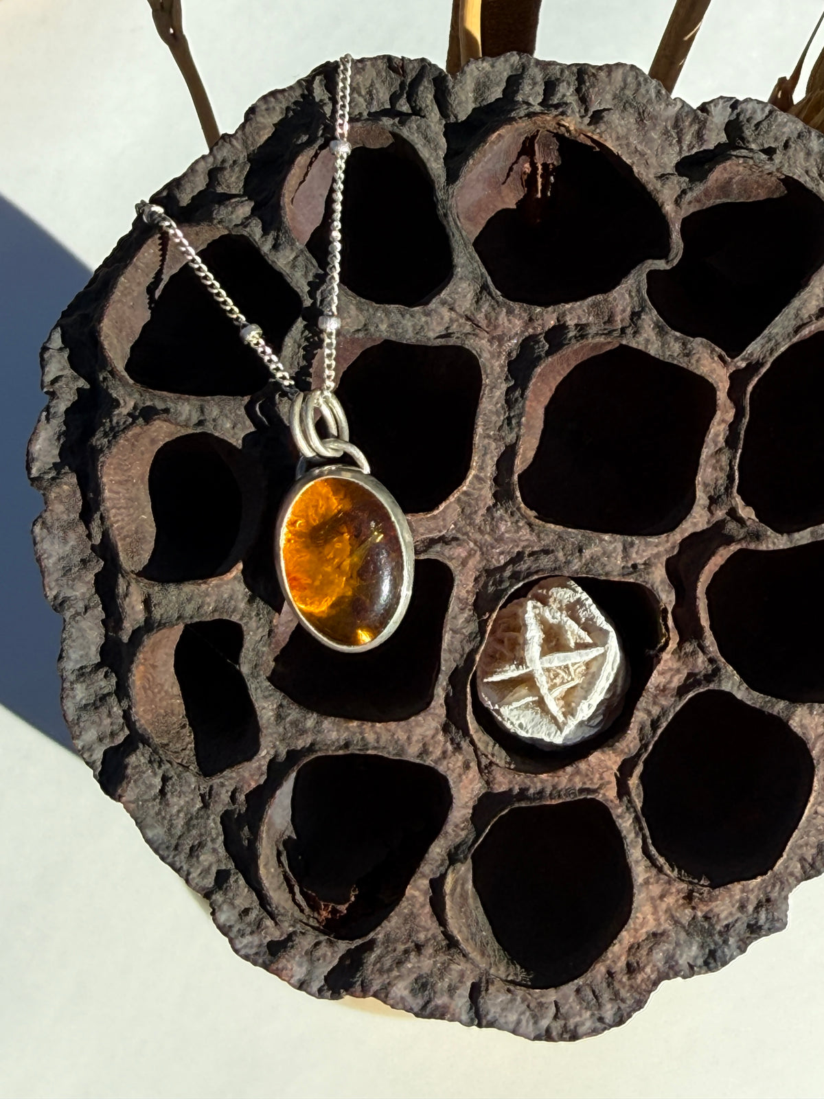 The Ember Pendant: Baltic Amber