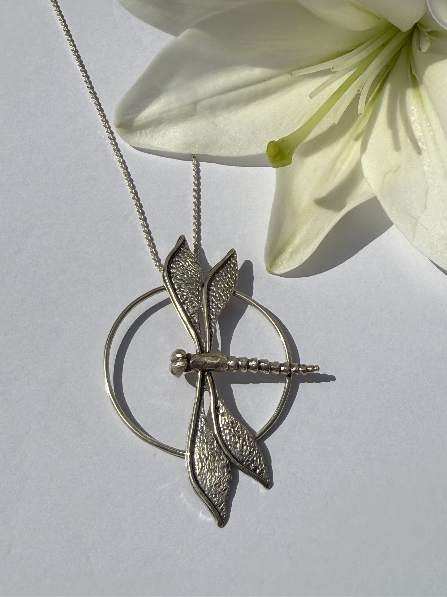 Dragonfly Dreams Necklace: Sterling Silver & Dragonfly Pendant