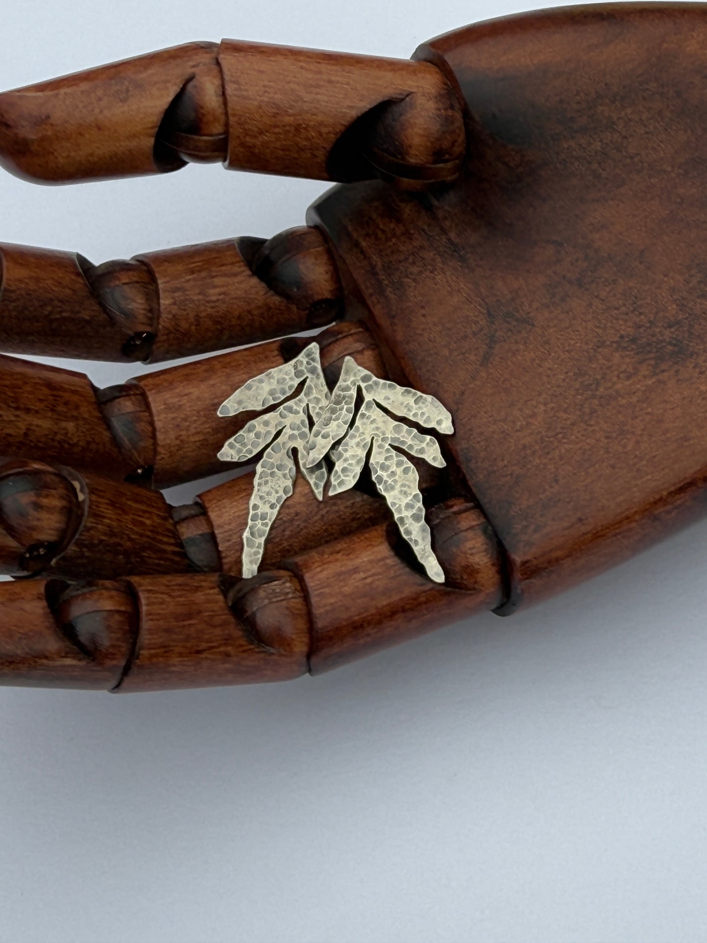 Wildwood Post Earrings: Sterling Silver Staghorn Ferns