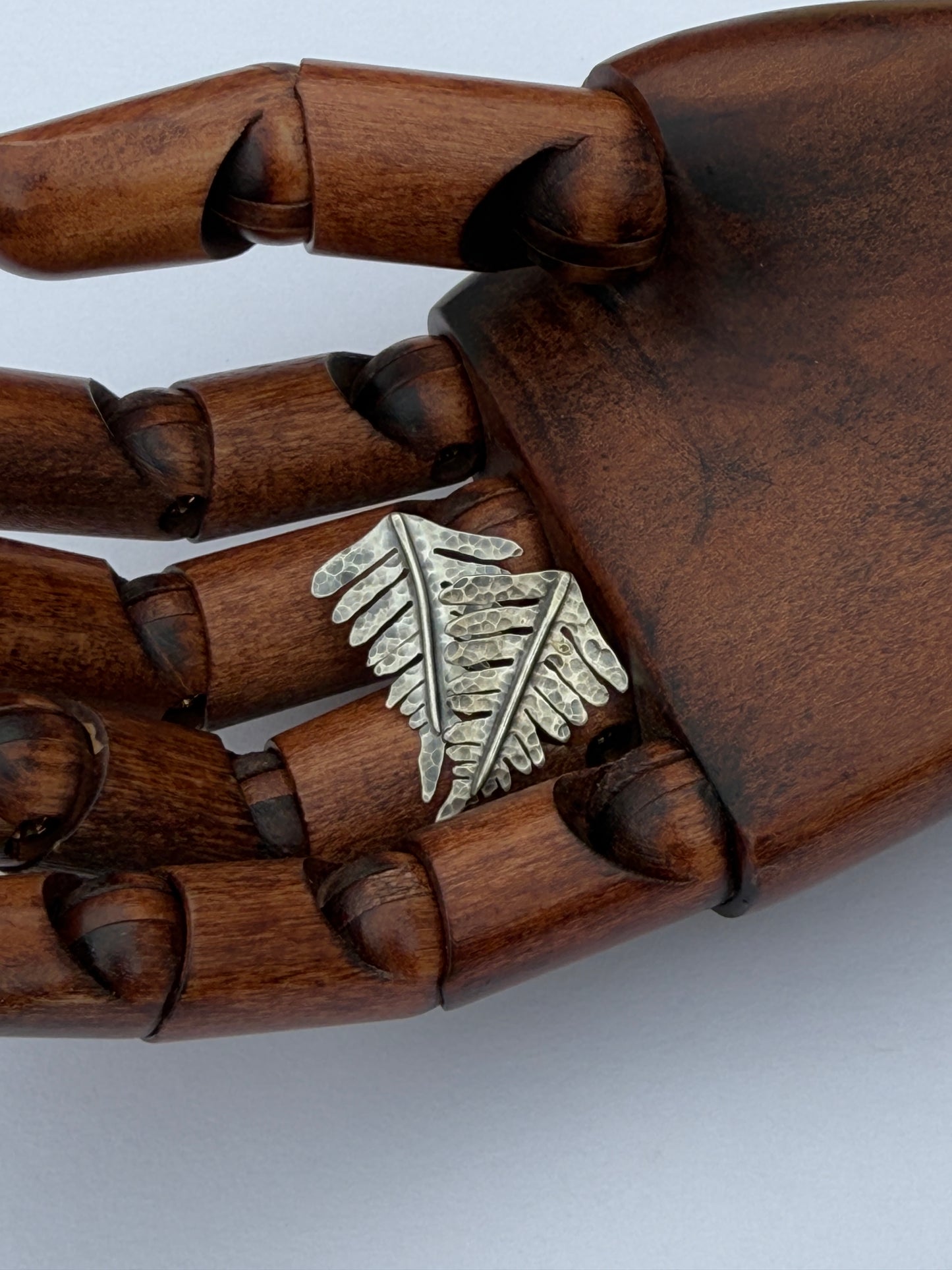 Forest Frond Post Earrings: Sterling Silver Sword Ferns