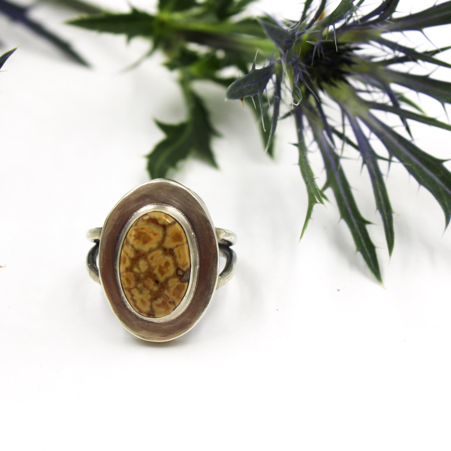Wild Haven Ring: Sterling Silver & Jasper - size 7