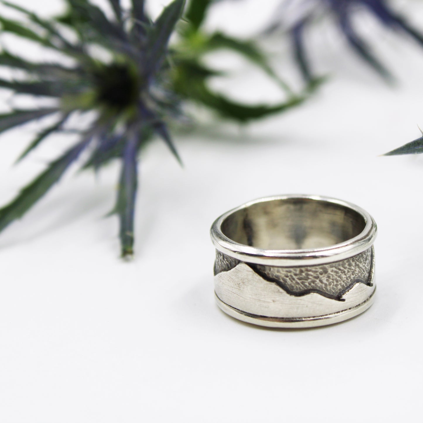 Everlasting Peaks Rings: Sterling Silver Mountains
