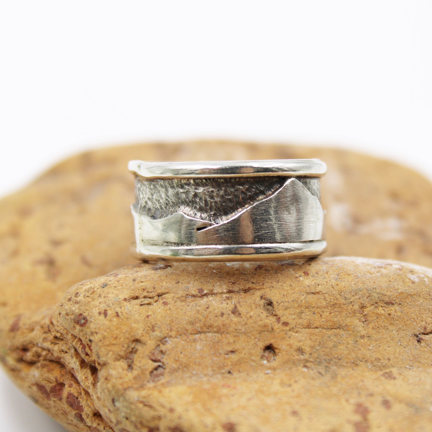 Everlasting Peaks Rings: Sterling Silver Mountains