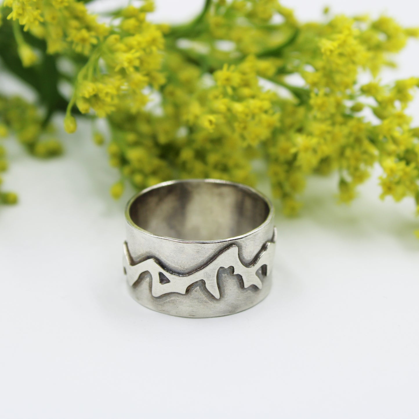 Everlasting Peaks Rings: Sterling Silver Mountains
