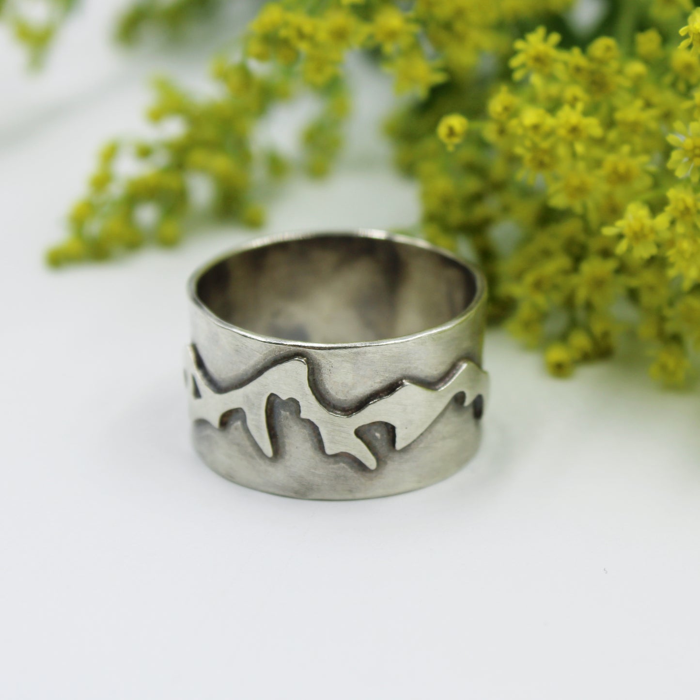 Everlasting Peaks Rings: Sterling Silver Mountains