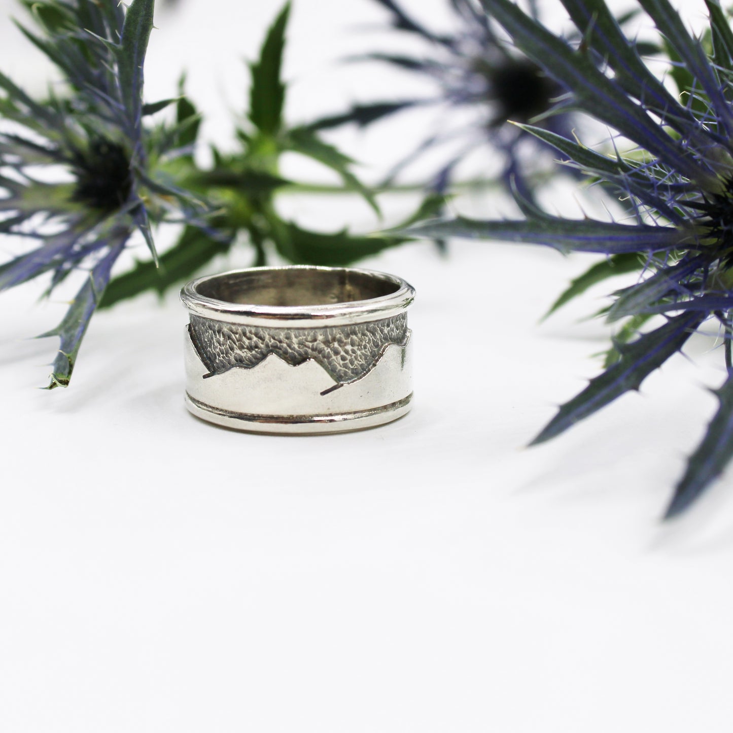Everlasting Peaks Rings: Sterling Silver Mountains