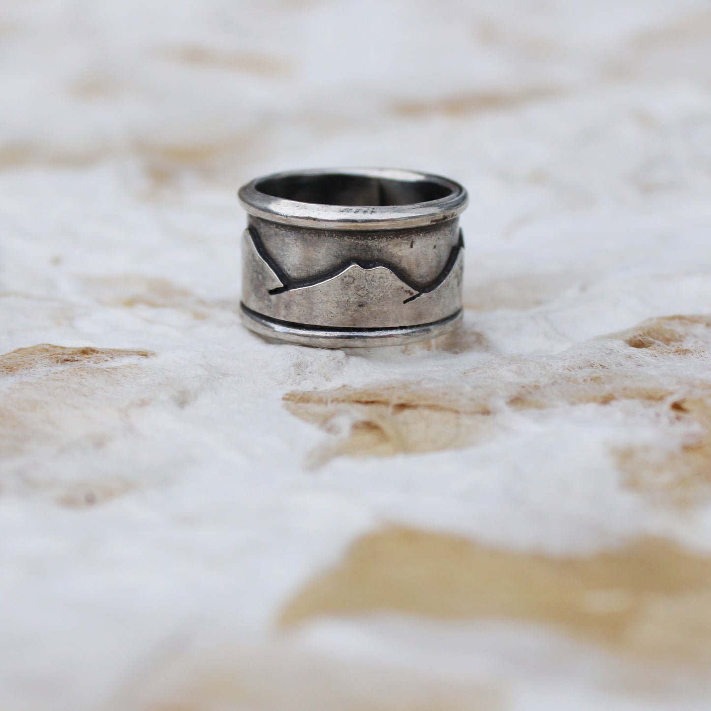 Everlasting Peaks Rings: Sterling Silver Mountains