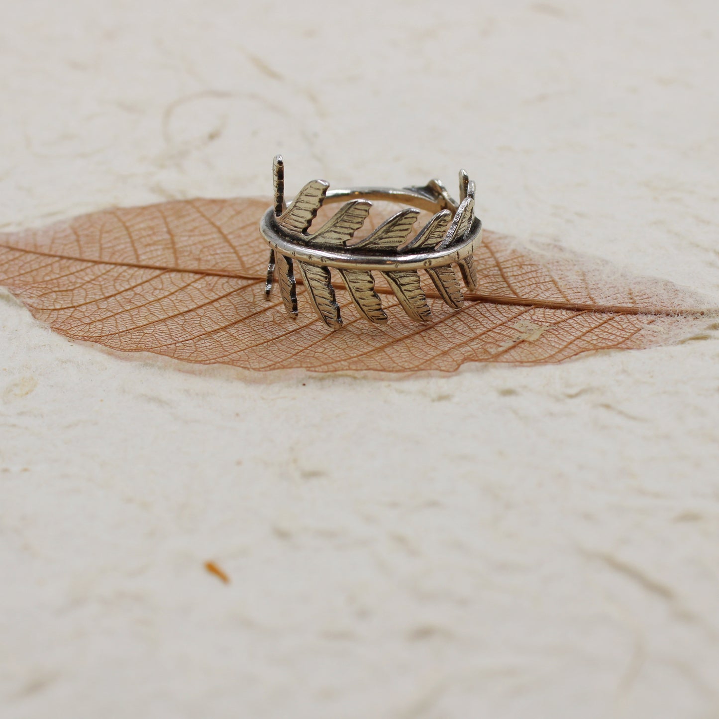 Grace Rings: Sterling Silver Maidenhair Ferns