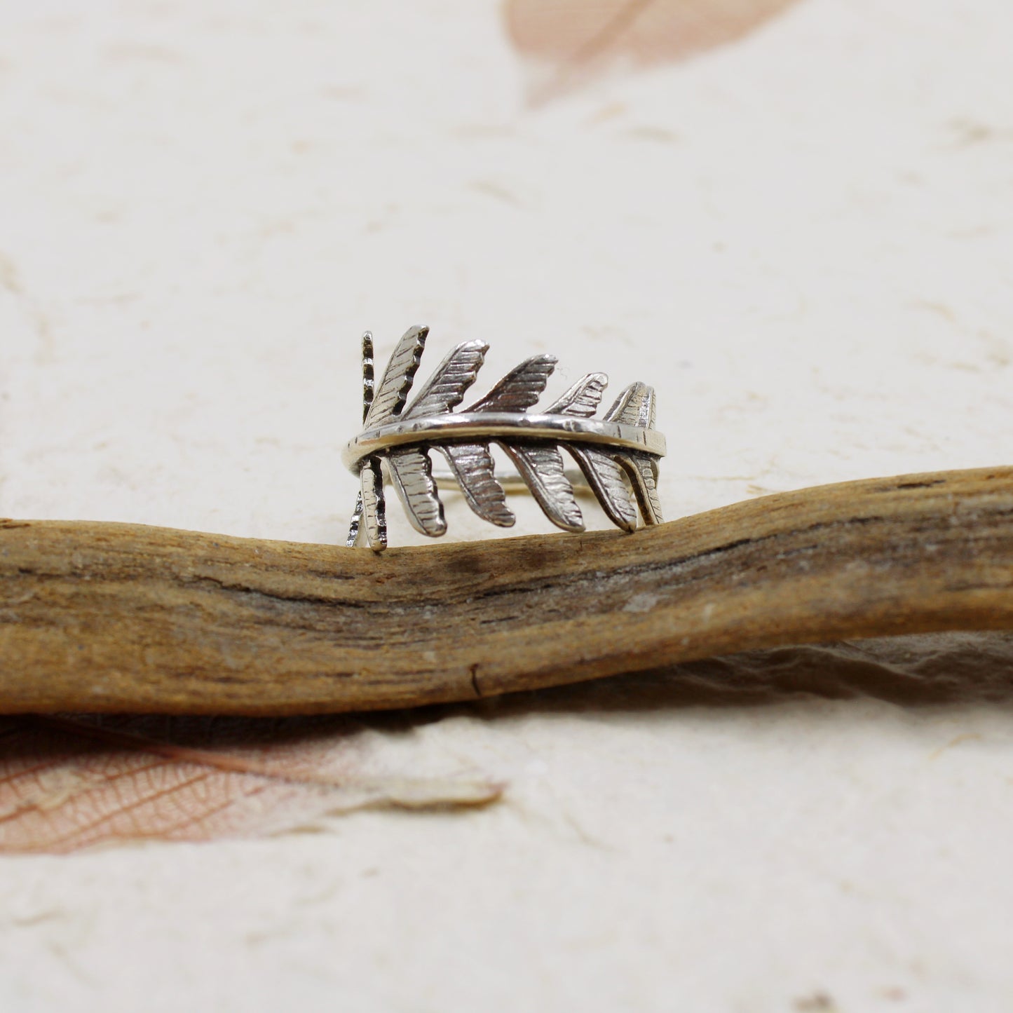 Grace Rings: Sterling Silver Maidenhair Ferns