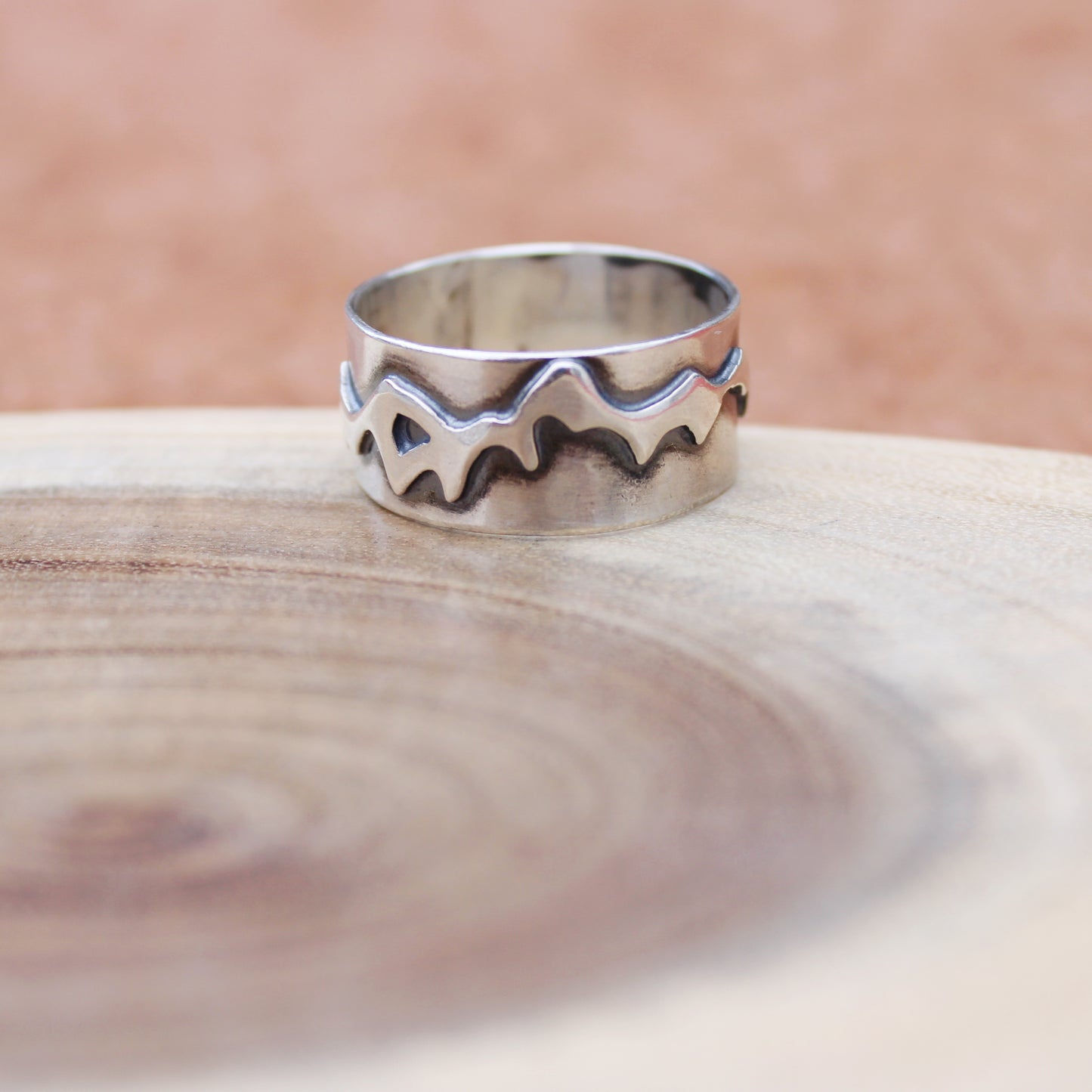 Everlasting Peaks Rings: Sterling Silver Mountains