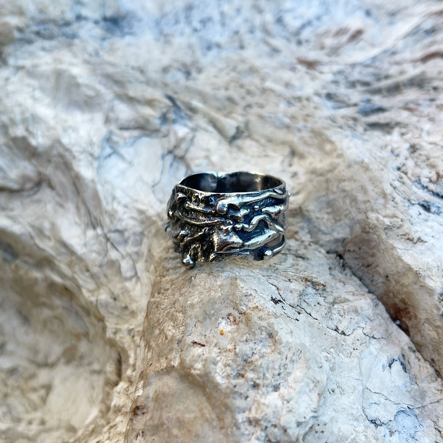 Earthsong Rings: Sterling Silver Fused Rings