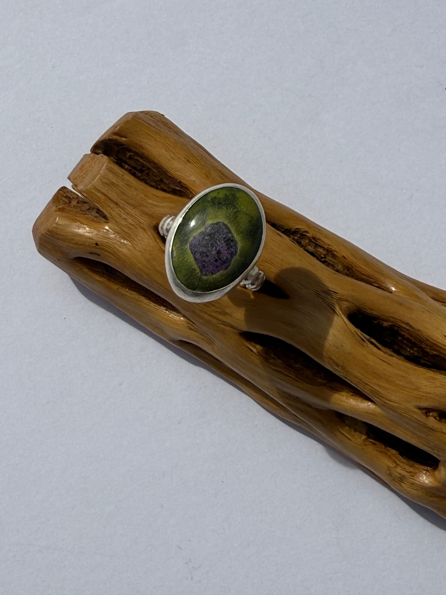 Moss + Heather Ring - Atlantasite - size 6.5
