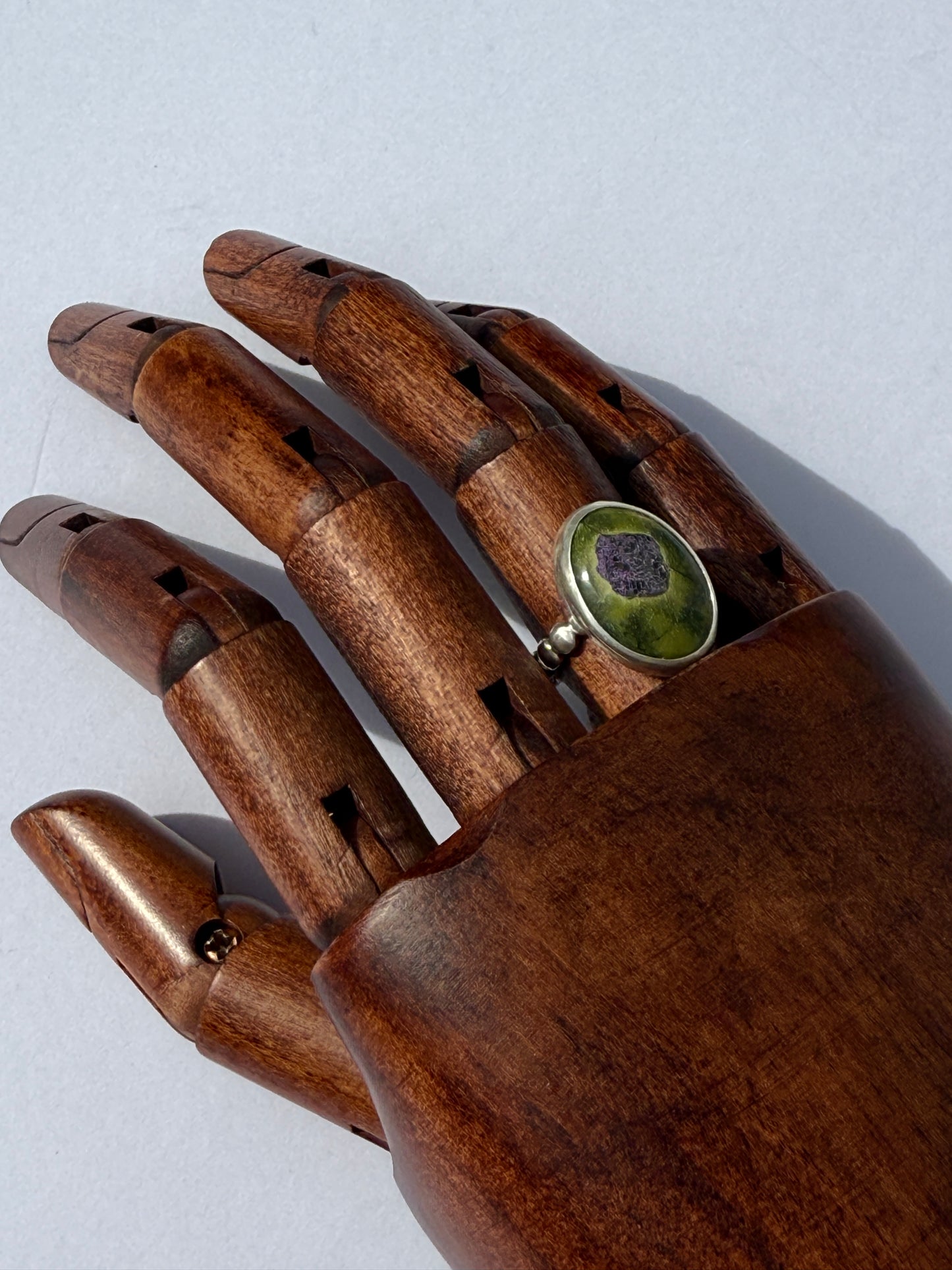 Moss + Heather Ring - Atlantasite - size 6.5