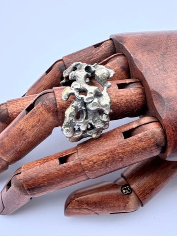 Forged Steadfast Ring: Sterling Silver - size 12