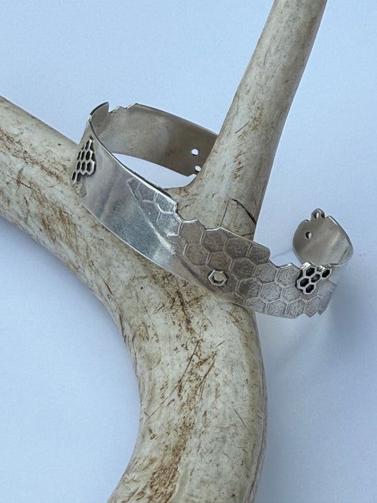 Honey Haven Cuff: Sterling Silver