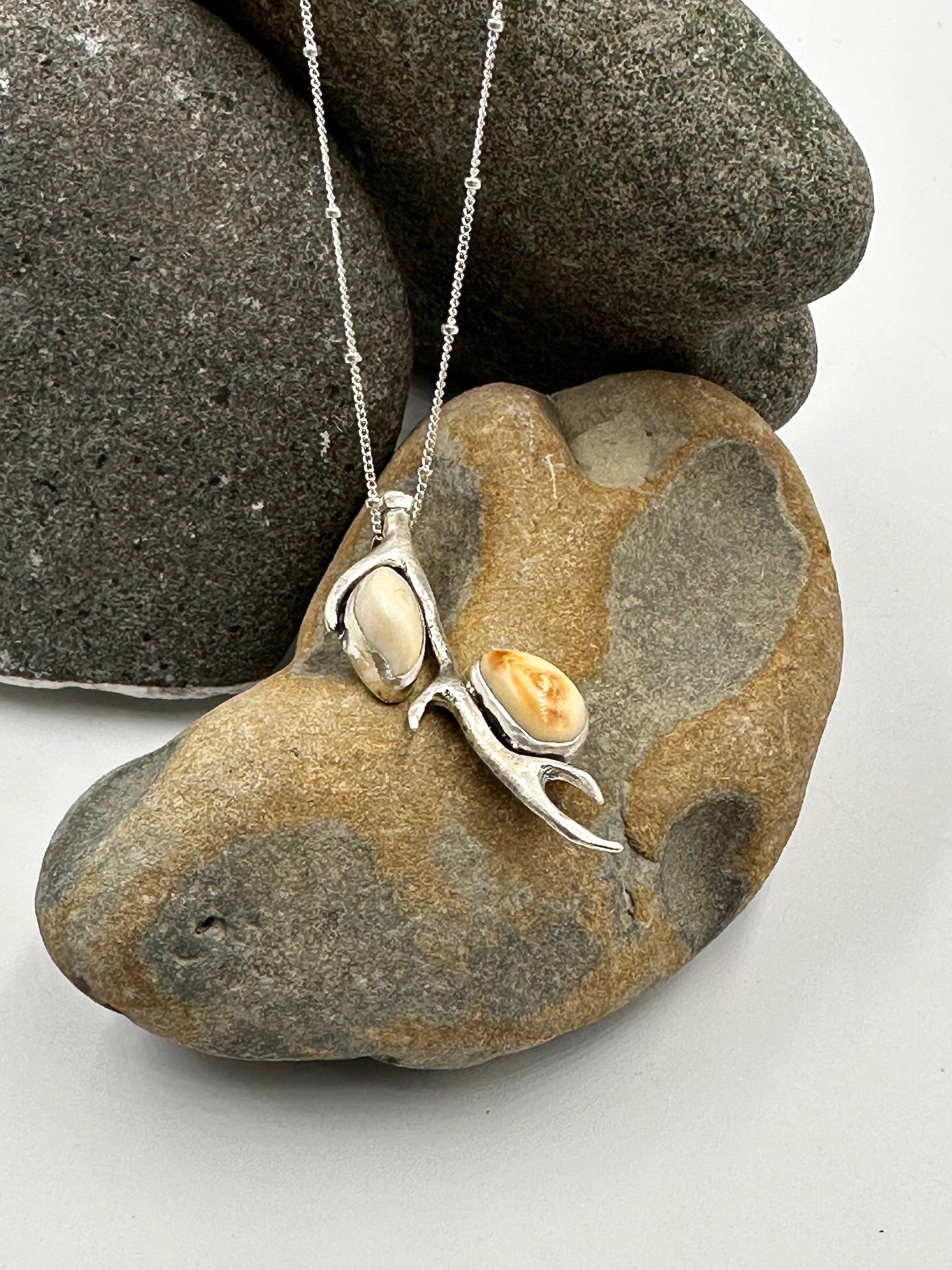 Ivory Ridge Necklace: Sterling Silver