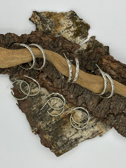 Rooted Rhythm Hoop Earrings