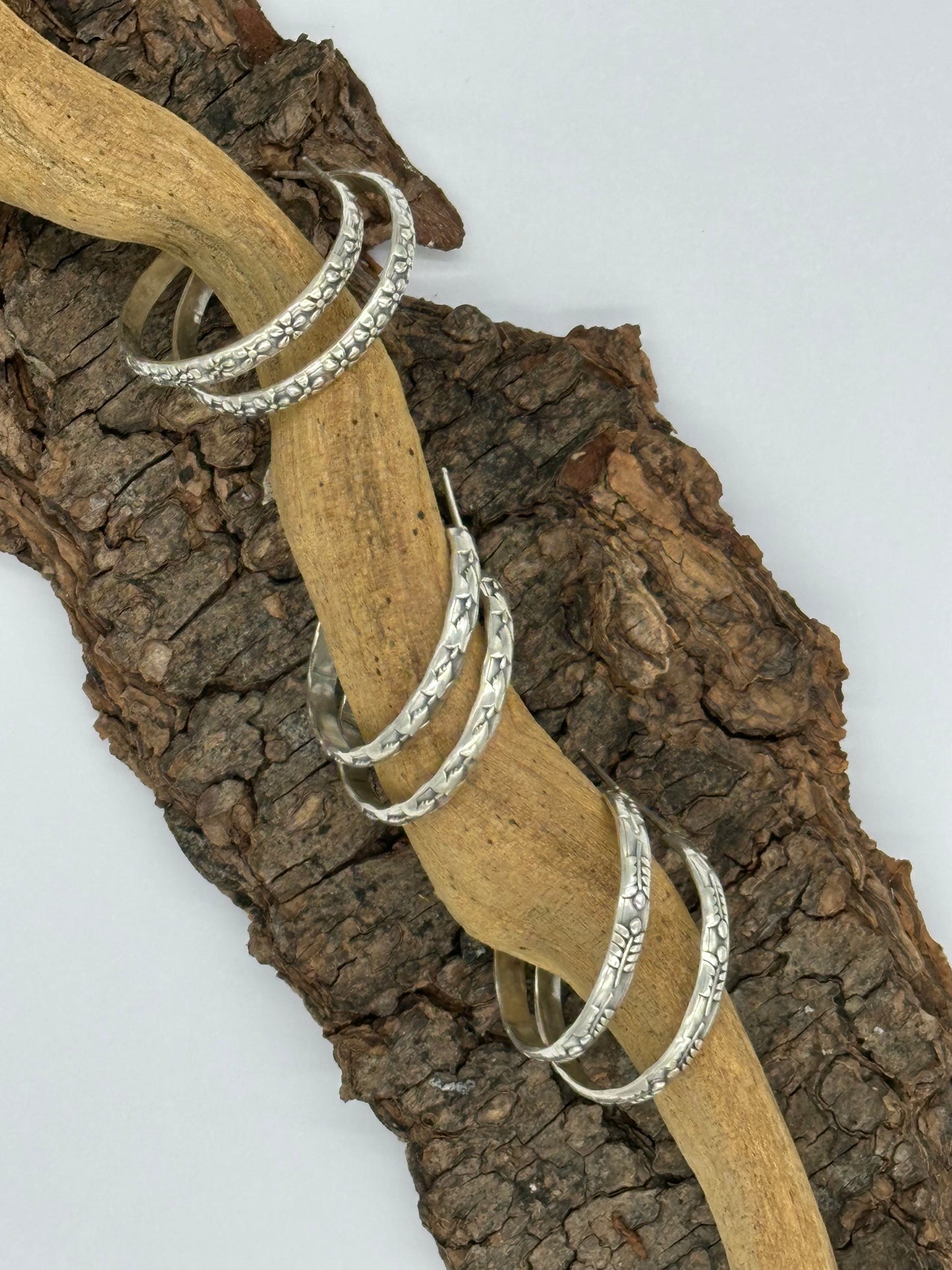 Rooted Rhythm Hoop Earrings