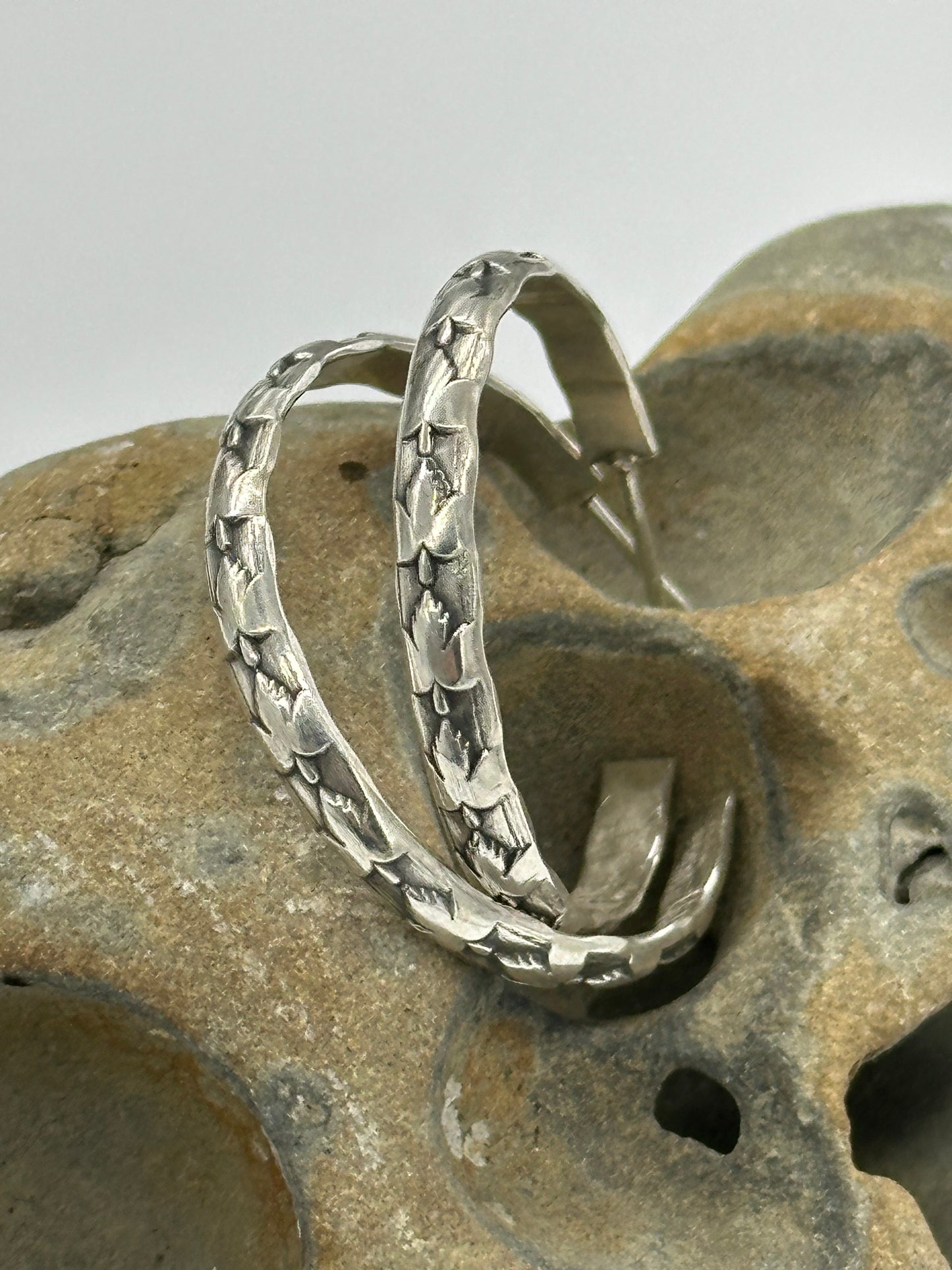 Rooted Rhythm Hoop Earrings