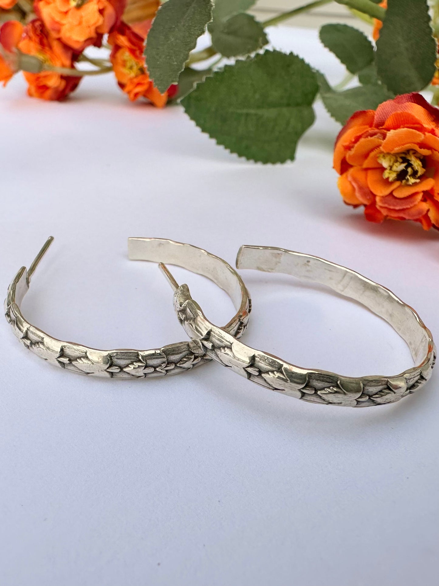 Rooted Rhythm Hoop Earrings
