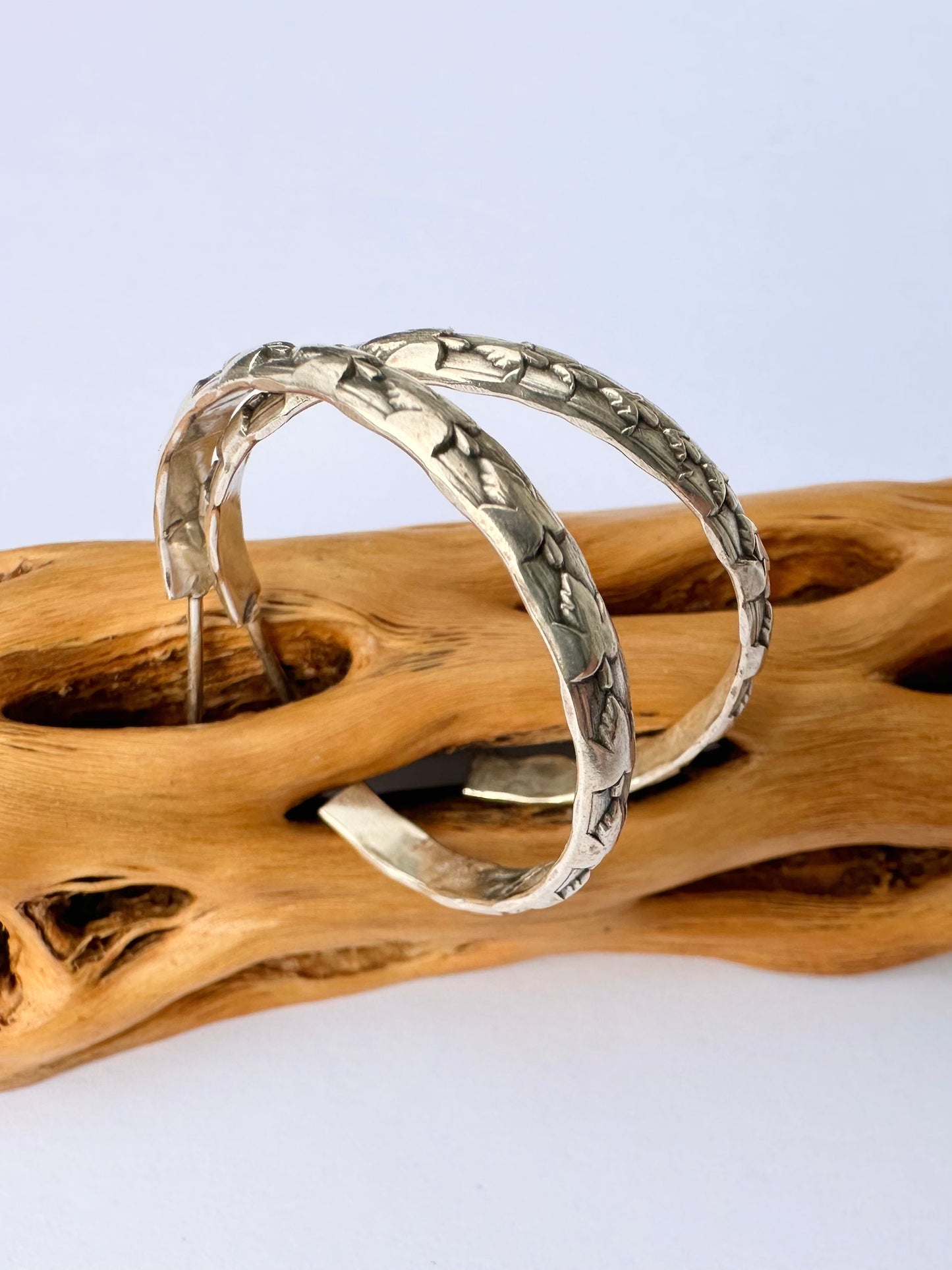 Rooted Rhythm Hoop Earrings