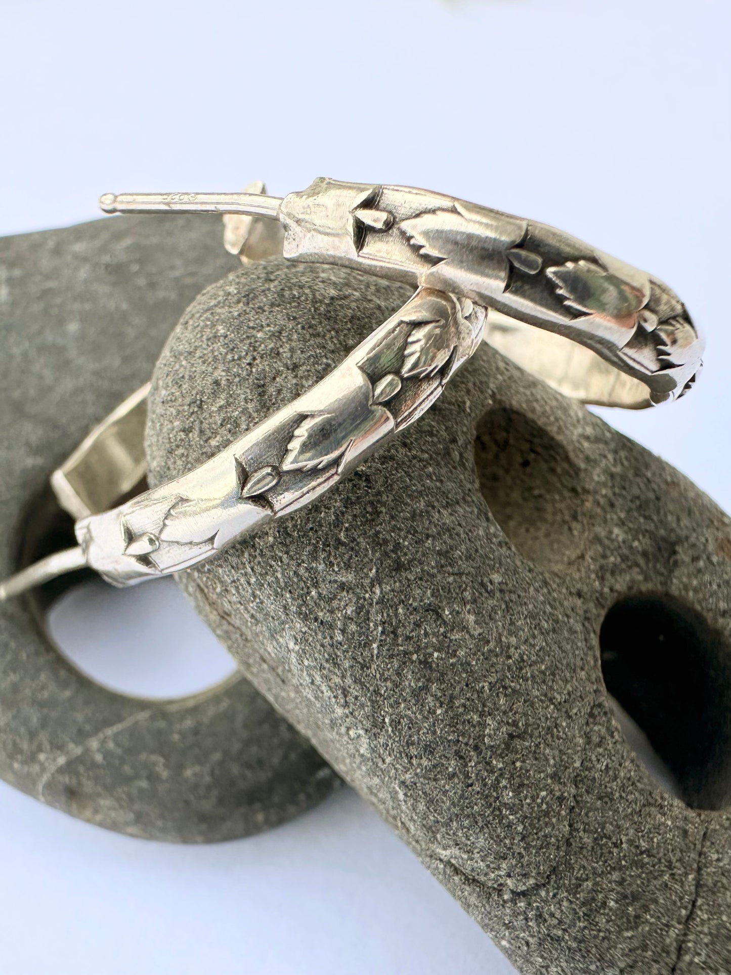 Rooted Rhythm Hoop Earrings