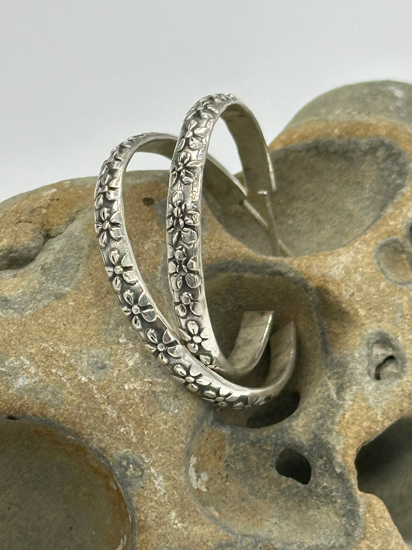Rooted Rhythm Hoop Earrings