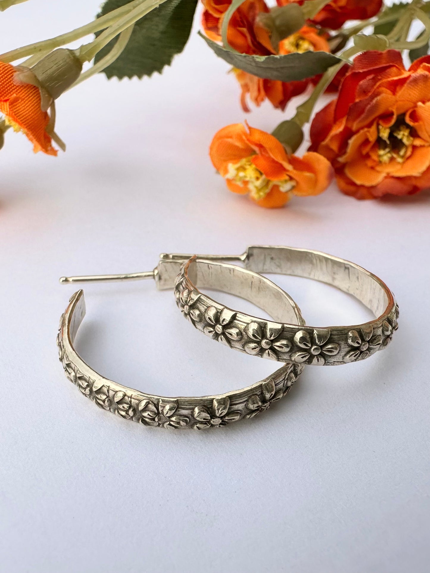 Rooted Rhythm Hoop Earrings