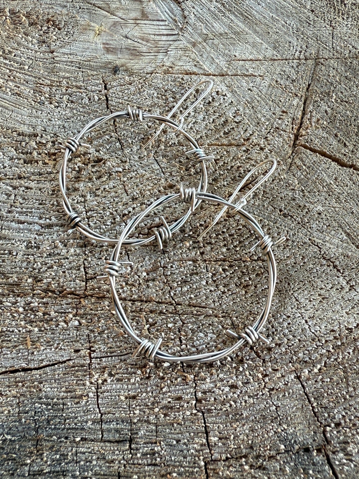 Barbed Beauty Hoops - Made to Order
