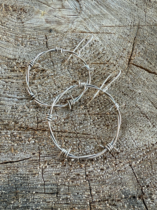Barbed Beauty Hoops