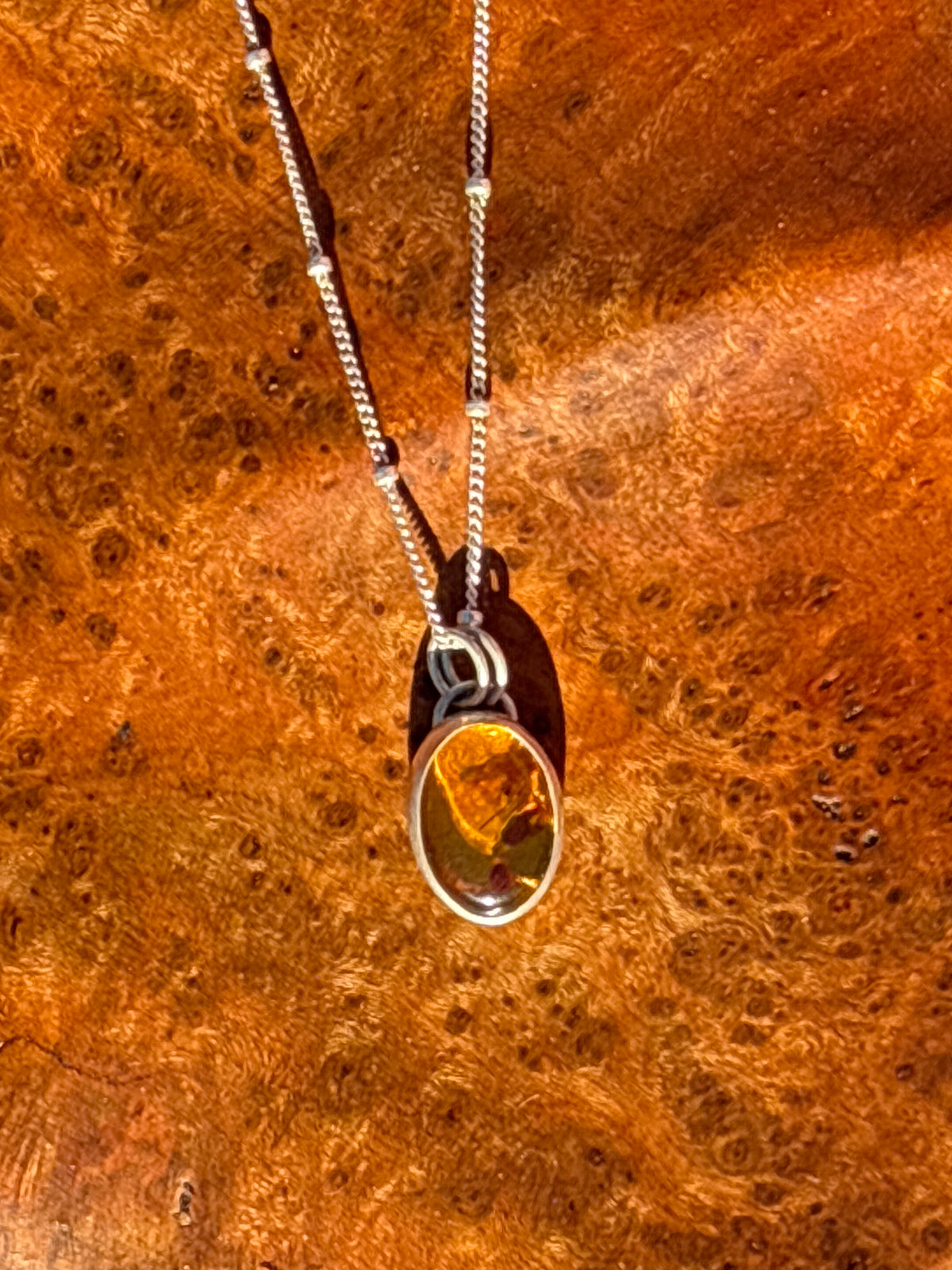 The Ember Pendant: Baltic Amber