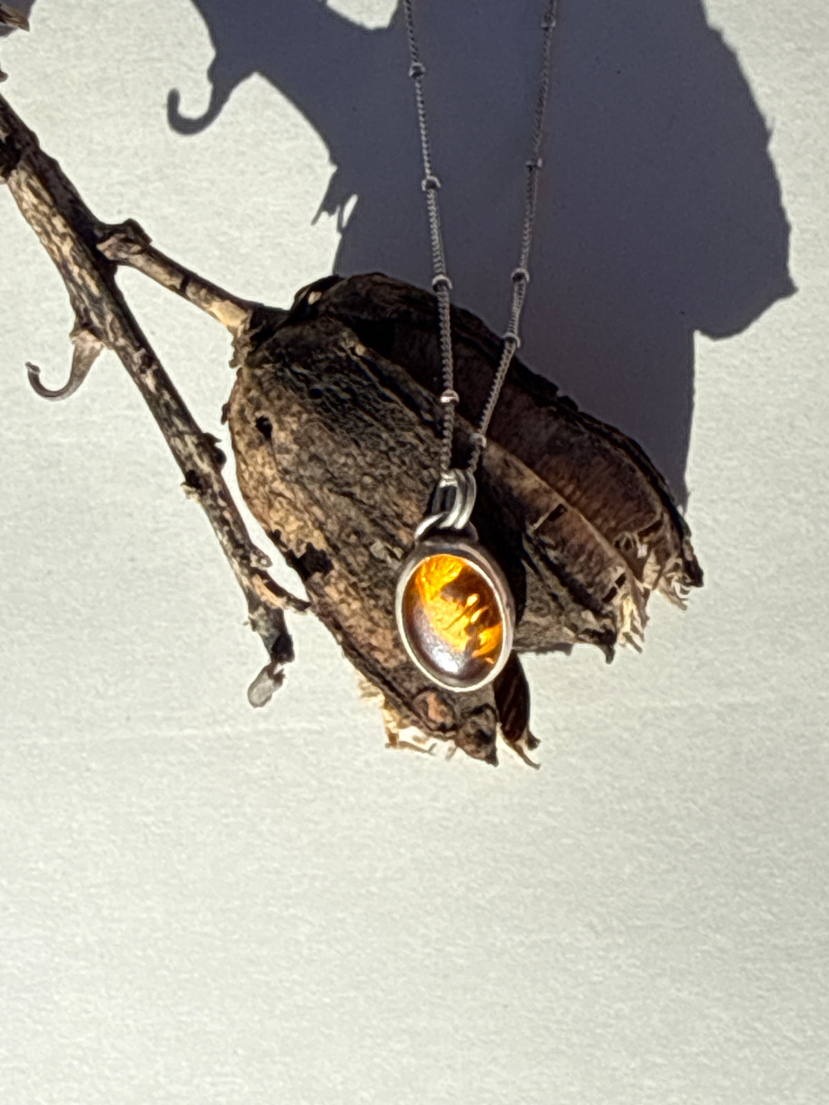 The Ember Pendant: Baltic Amber