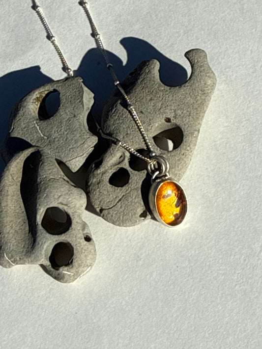 The Ember Pendant: Baltic Amber