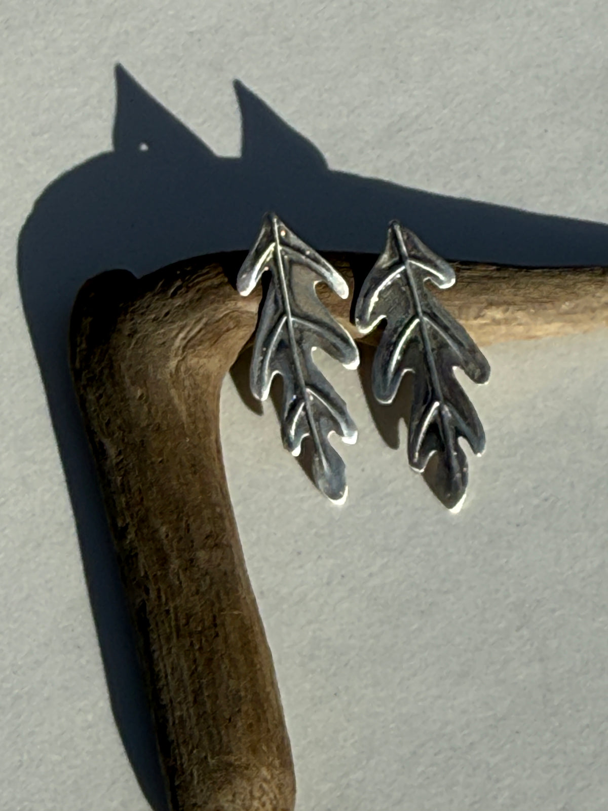 Fallen Oak Stud Earrings