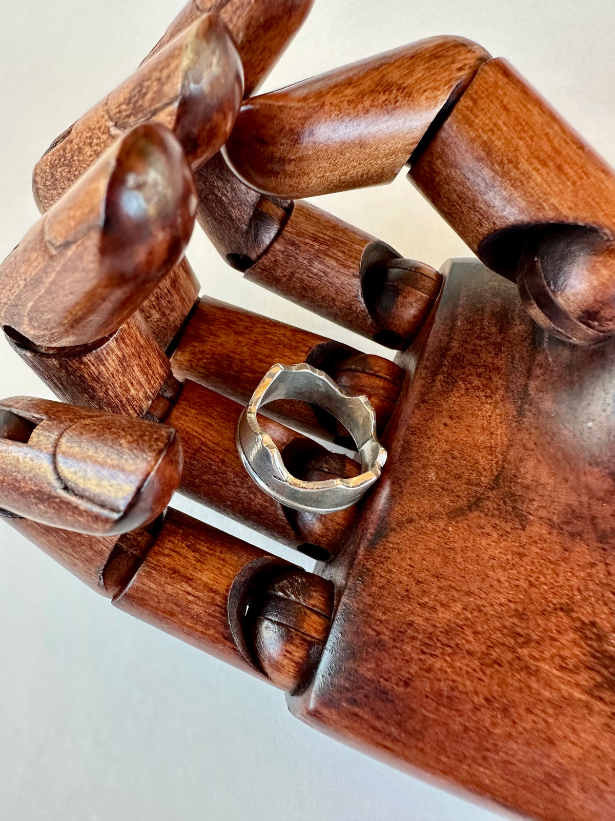 Ridgeline Band: Sterling Silver Mountain Band - size 6.5
