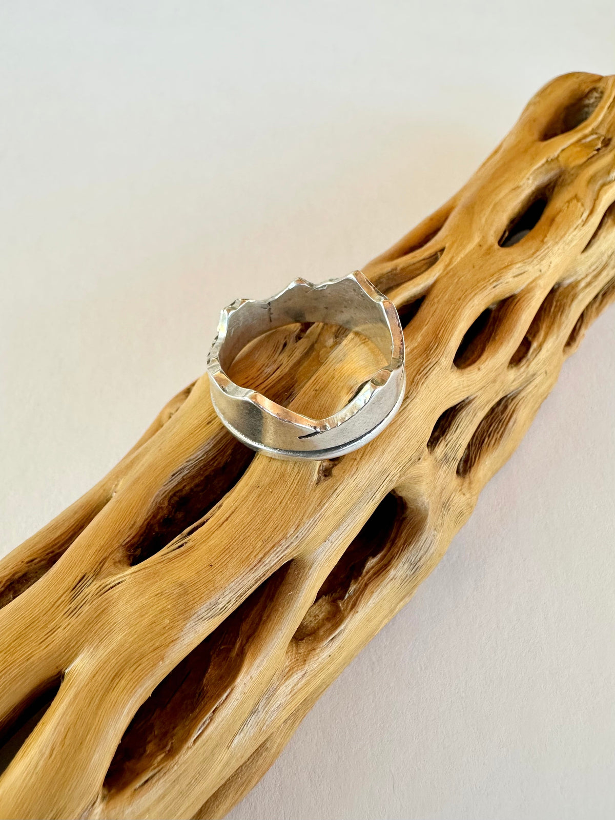 Ridgeline Band: Sterling Silver Mountain Band - size 6.5