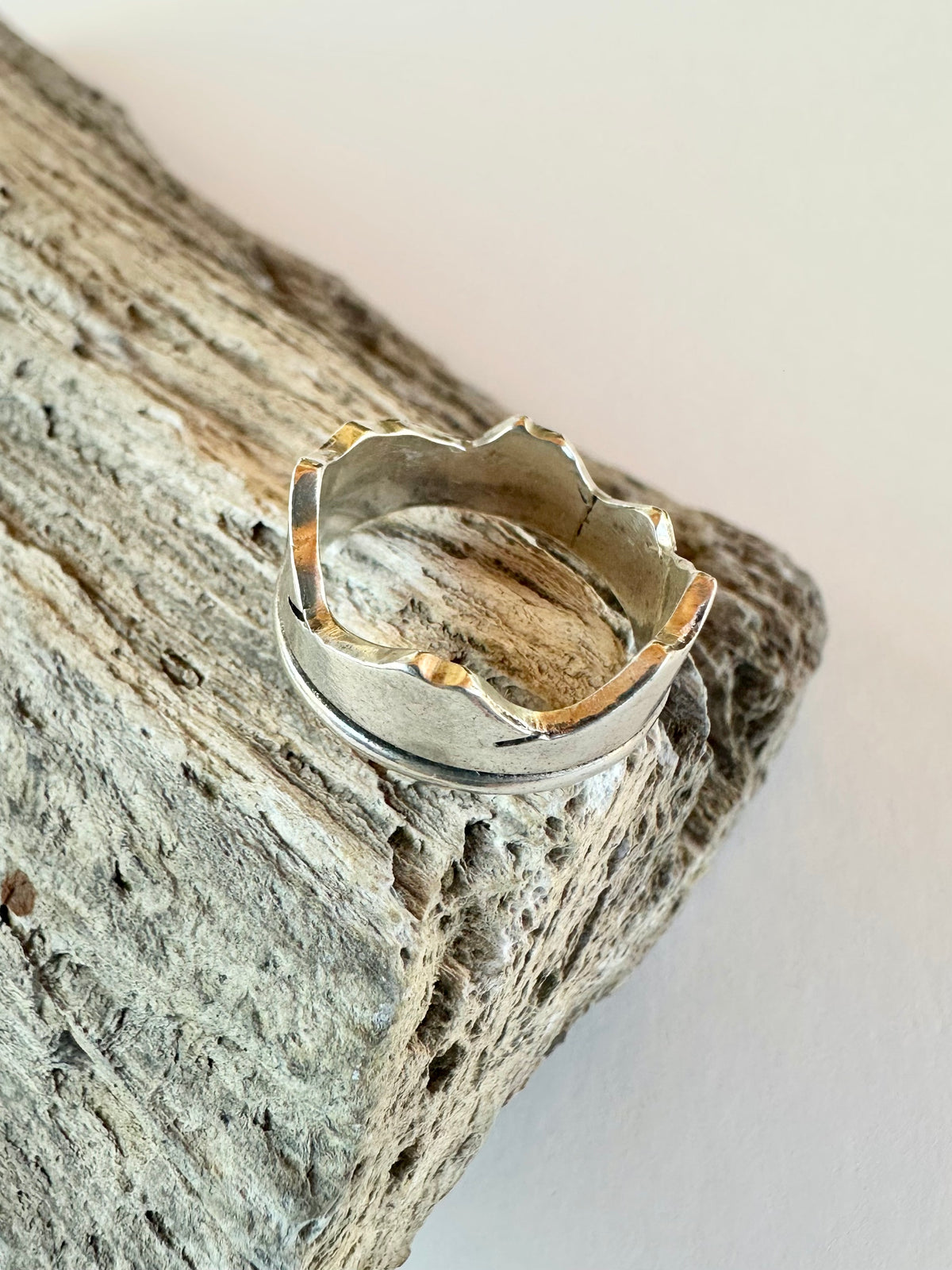 Ridgeline Band: Sterling Silver Mountain Band - size 6.5